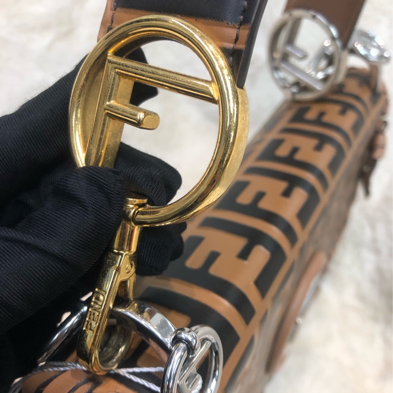 FENDI KAN I 中號 ZUCCA壓花 2Way (限量走秀款)XC168-18