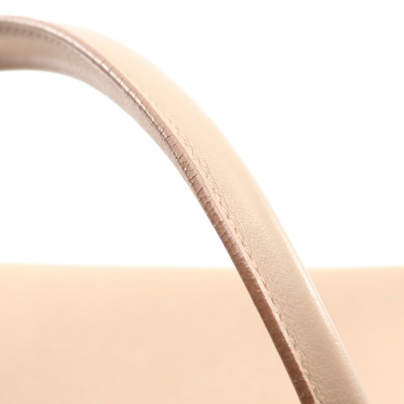 PRADA Esplanade SAFFIANO + CITY C 手提包 1BA046 皮革 米色 二手 女士-9