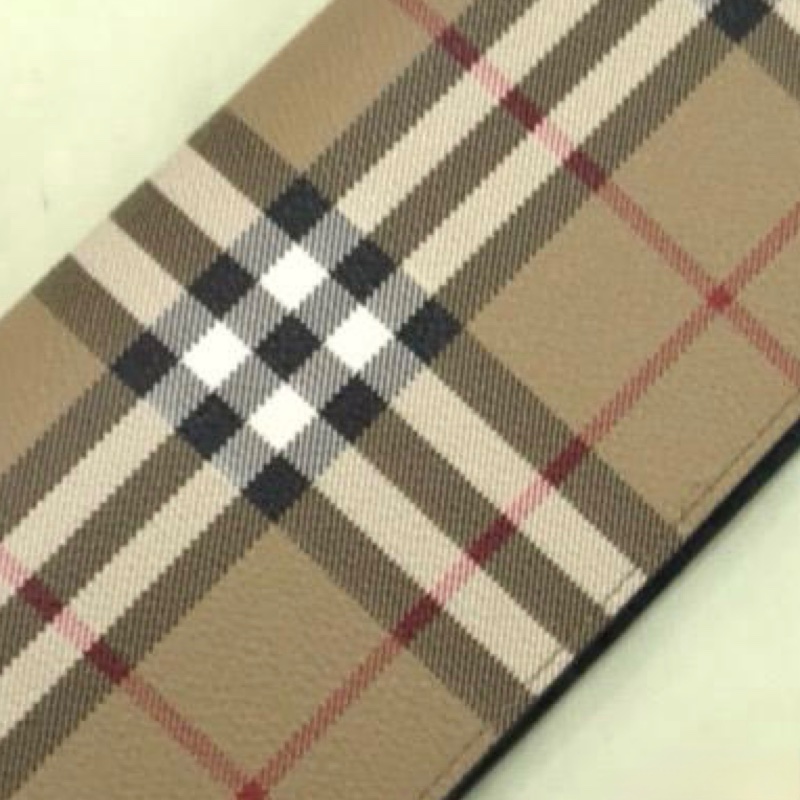 Burberry vintage check long wallet-2