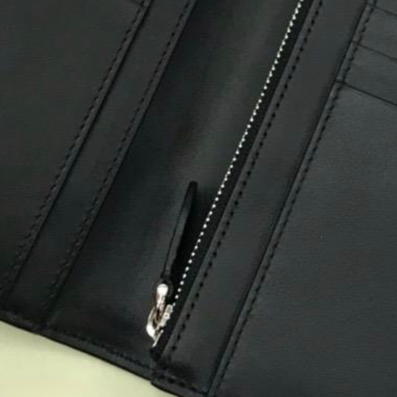 Burberry vintage check long wallet-4