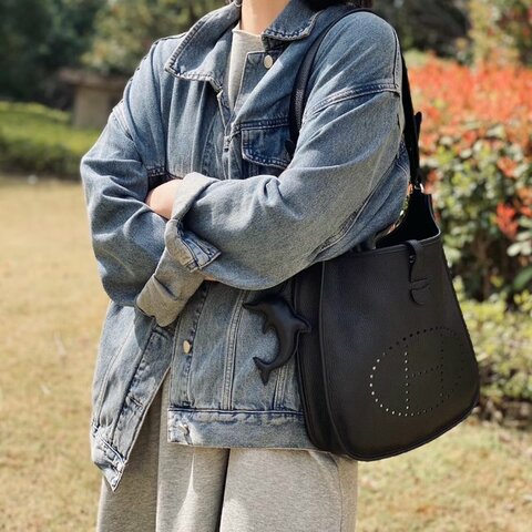 HERMES 黑銀Evelyne 29