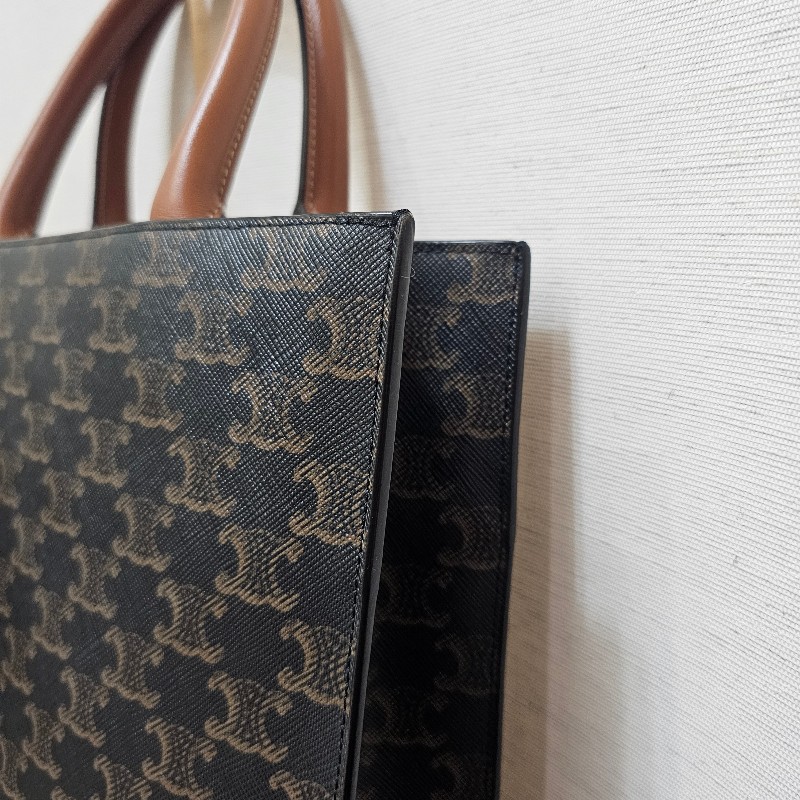 [專櫃價5折入手❣️耐看包款] Celine凱旋門老花手提肩斜背琴譜包-6