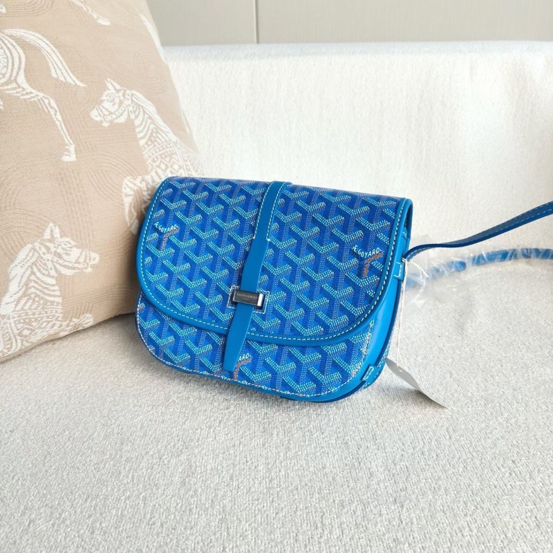 Goyard戈雅Belvedere老花郵差包小號22*16*7  99新配件塵袋-3