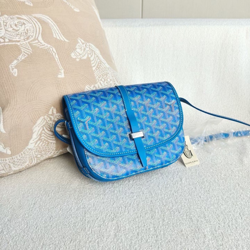 Goyard戈雅Belvedere老花郵差包小號22*16*7  99新配件塵袋-5