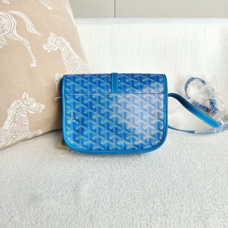 Goyard戈雅Belvedere老花郵差包小號22*16*7  99新配件塵袋-6