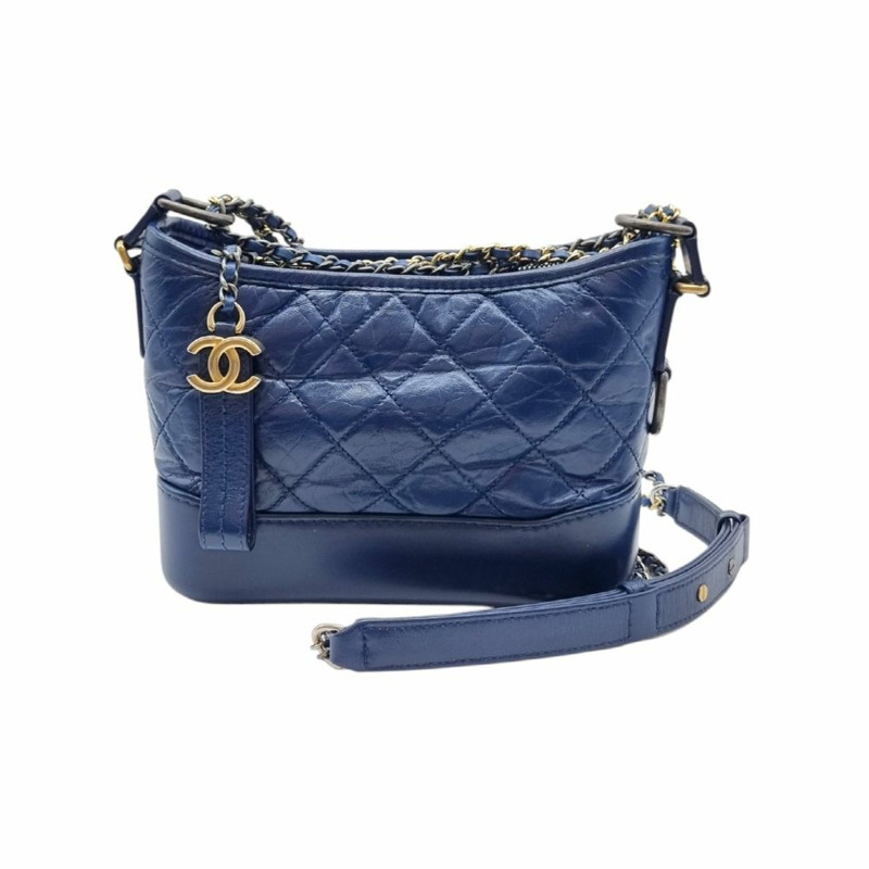 【包稅】CHANEL Gabrielle 單肩包 藍色 CHB052617-0