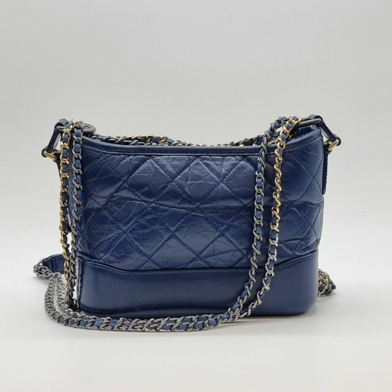 【包稅】CHANEL Gabrielle 單肩包 藍色 CHB052617-4