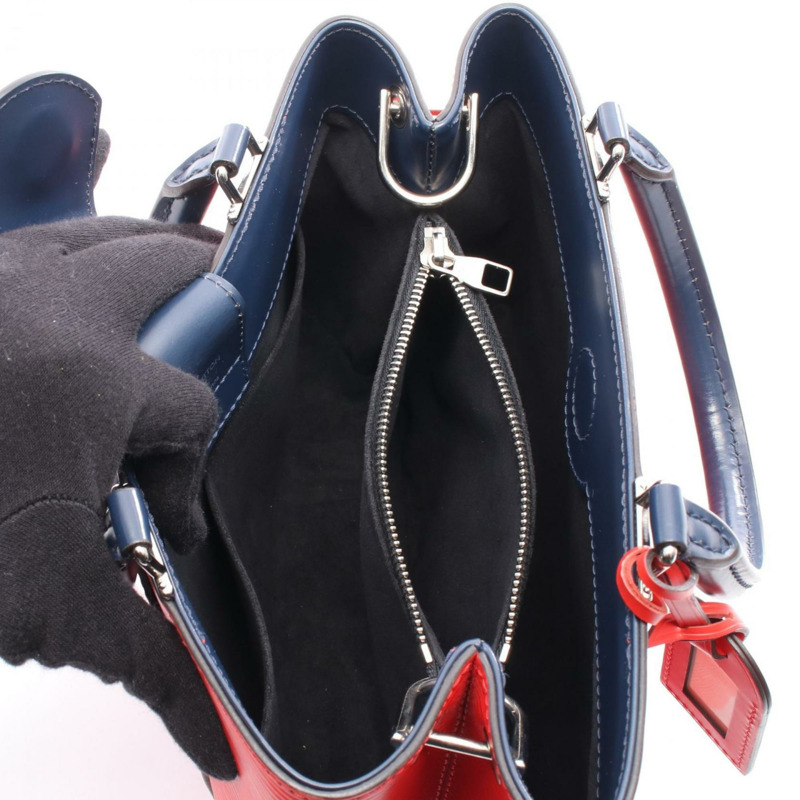 路易威登 Kleber PM 手提包,Epi 皮革,女士,紅色/海軍藍/靛藍色,M51333-2