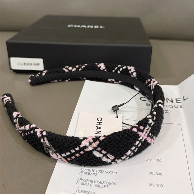 香奈兒毛呢髮箍-7