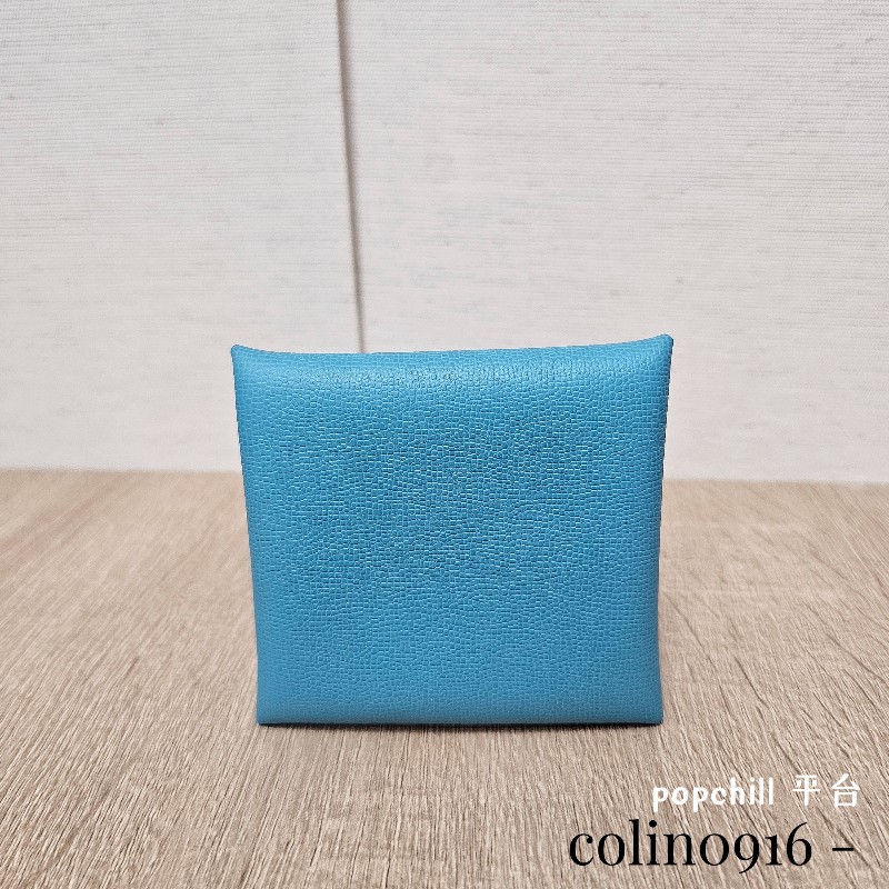 [不用萬元的愛馬仕❣️] Hermes 7N糖果藍Bastia零錢包-0