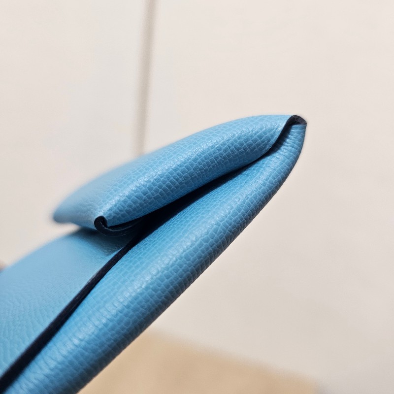 [不用萬元的愛馬仕❣️] Hermes 7N糖果藍Bastia零錢包-5