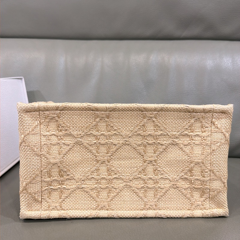 Dior草編托特包 小號-3
