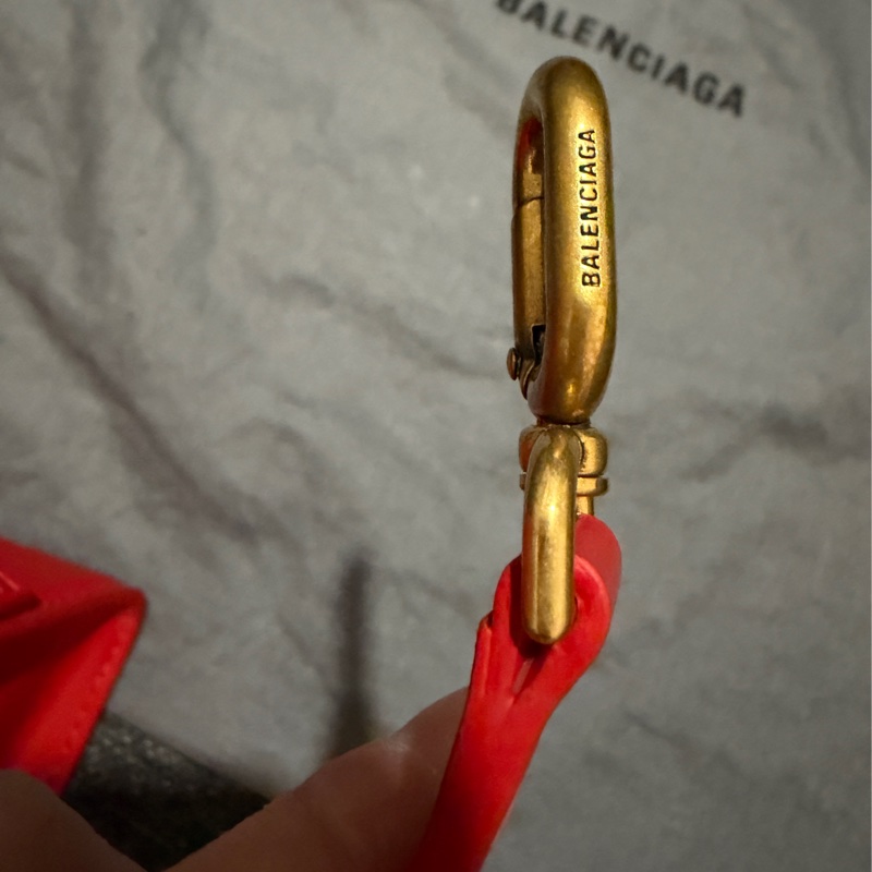 專櫃正品 BALENCIAGA 593546 紅沙漏包包 手提包 聖誕紅色-11