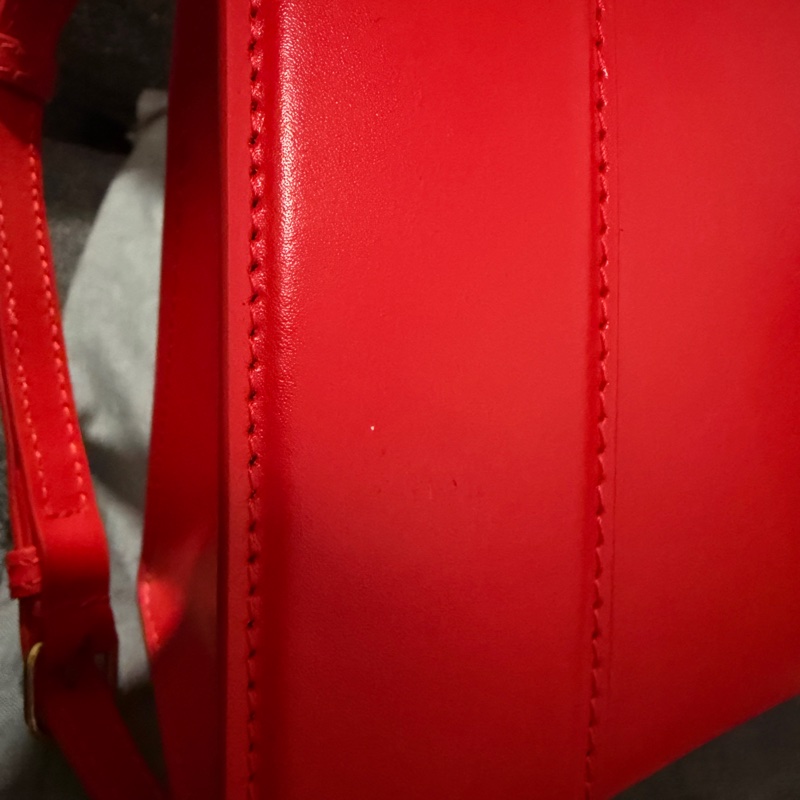 專櫃正品 BALENCIAGA 593546 紅沙漏包包 手提包 聖誕紅色-16