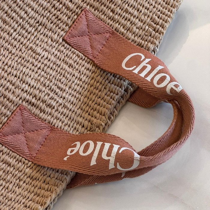 *SHIHNA名牌精品* Chloé Woody 編織托特包-2