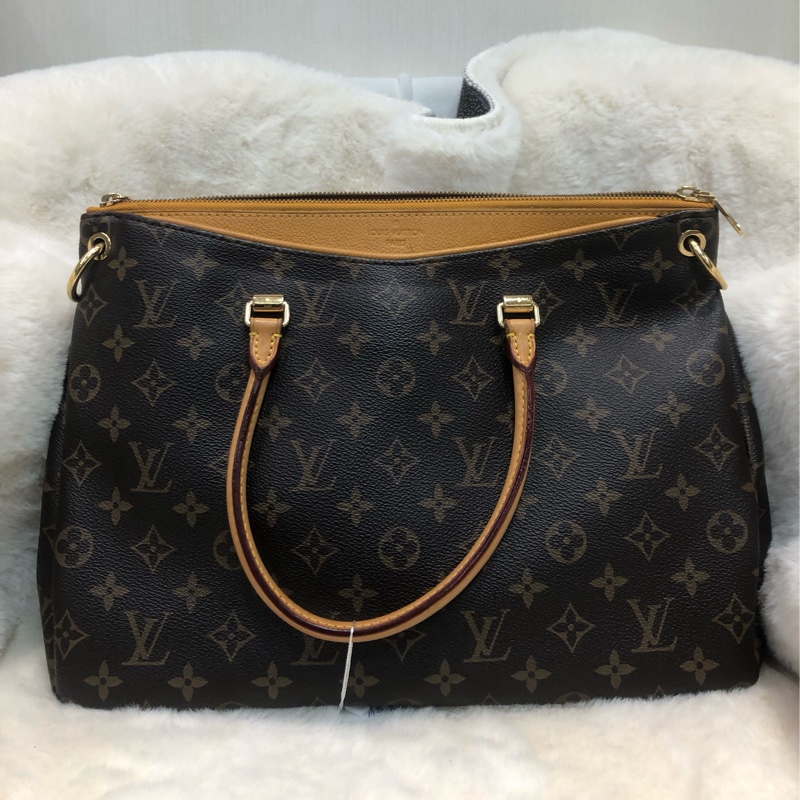 LV PALLAS 黃色傳奇 MM 兩用手袋 老花 XC170-0