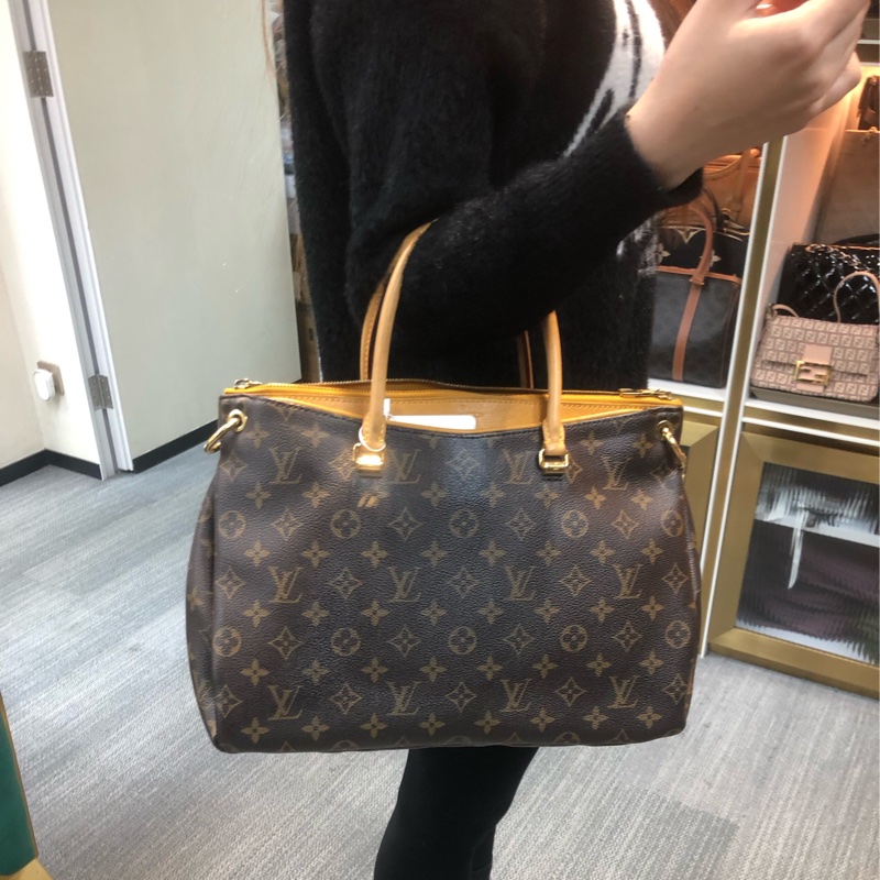 LV PALLAS 黃色傳奇 MM 兩用手袋 老花 XC170-10