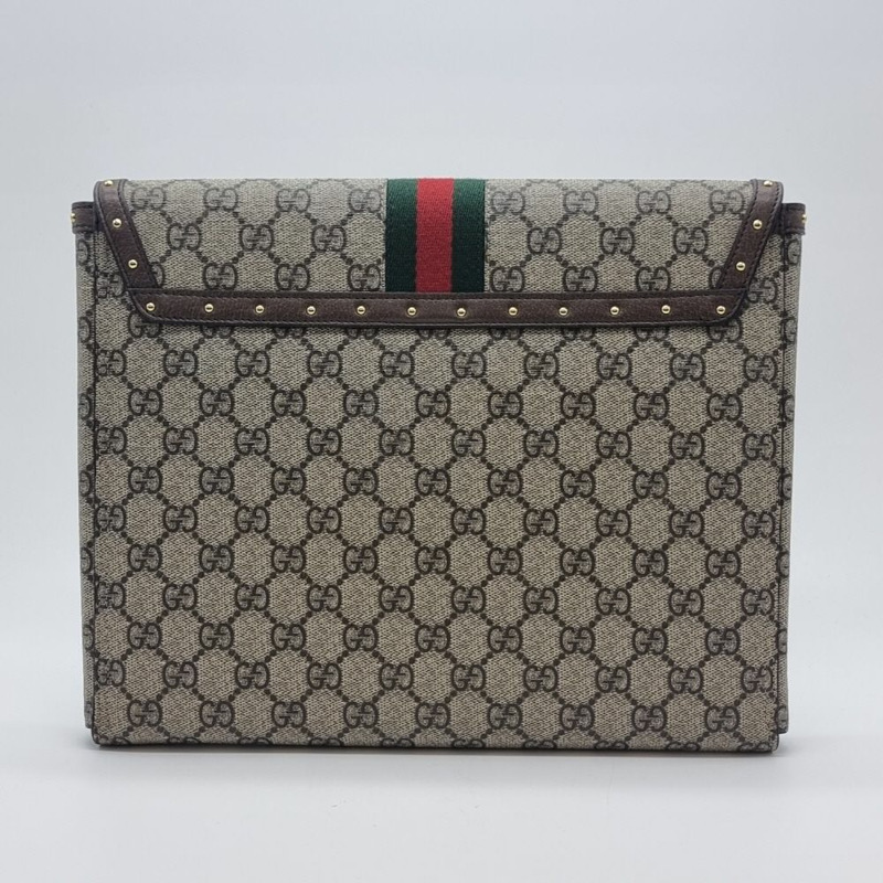【包稅】GUCCI 全新 GG Supreme Ophidia 平板電腦保護套手拿包 681052-3
