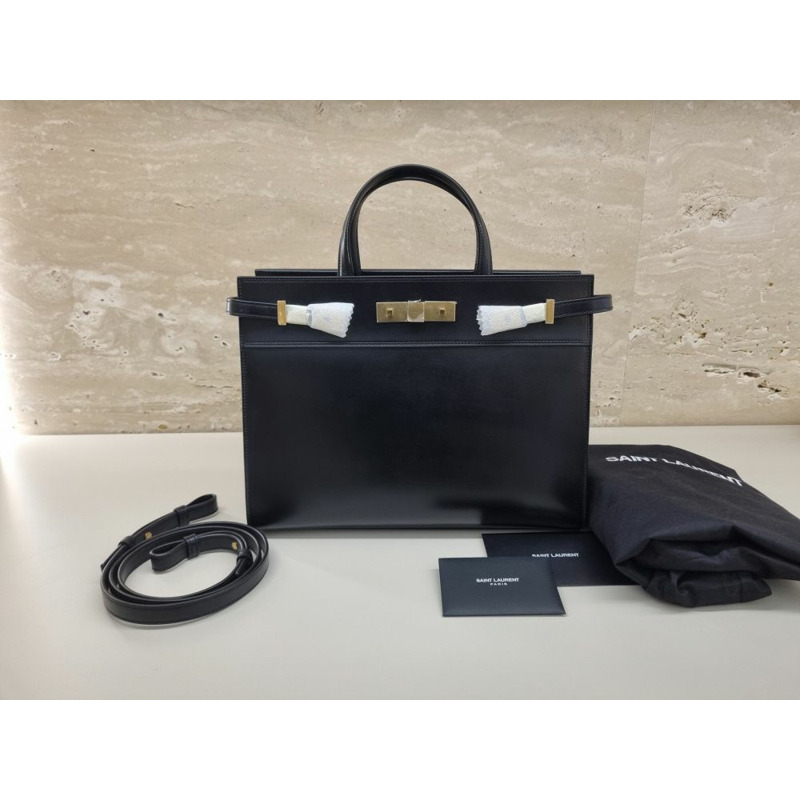 【包稅】SAINT LAURENT 全新未使用小號 568702 曼哈頓手提包 SAB061226-7