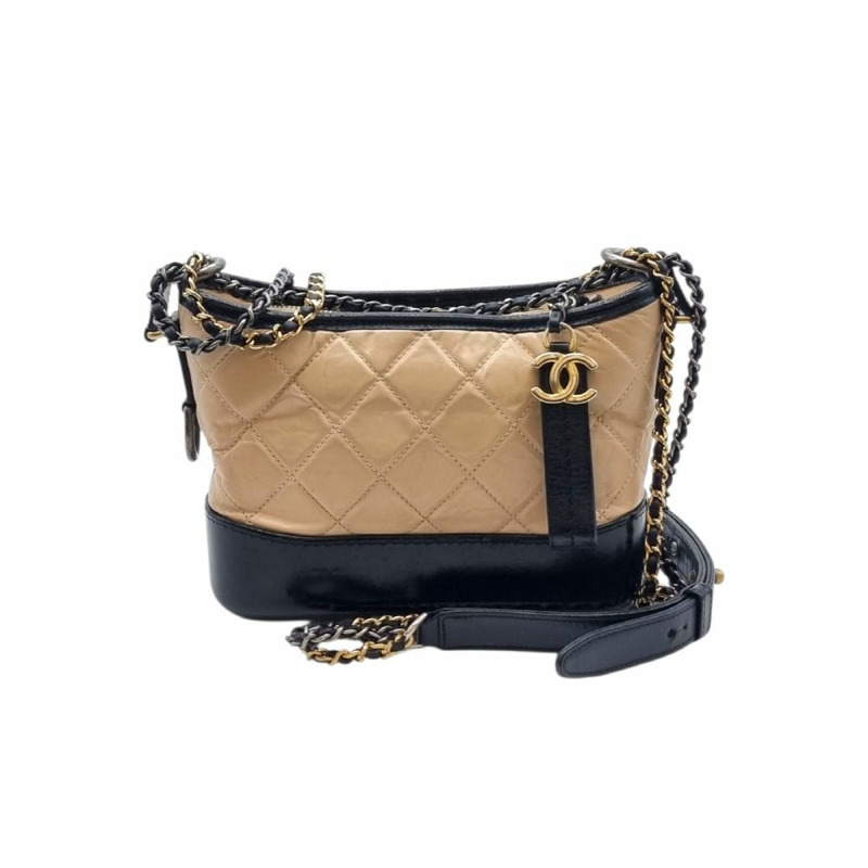 【包稅】CHANEL Gabrielle Hobo Bag 米色 CHB061238-0