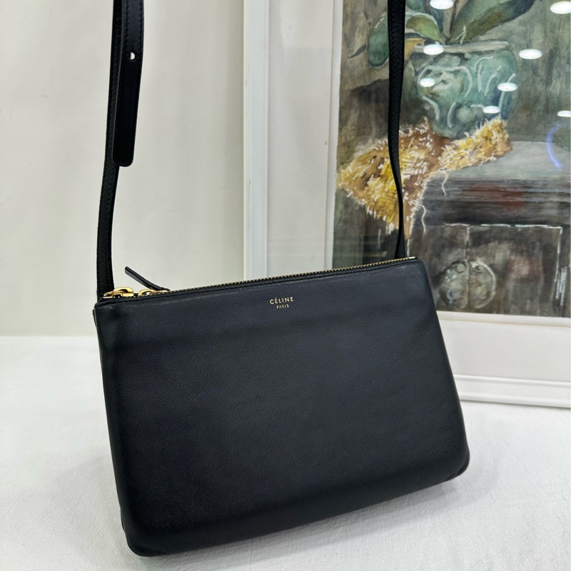 CELINE黑金三合一Trio單肩斜背包,實用時髦,適合多種場合,可鹽可甜-5