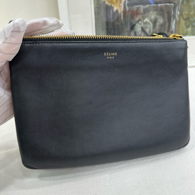 CELINE黑金三合一Trio單肩斜背包,實用時髦,適合多種場合,可鹽可甜-7