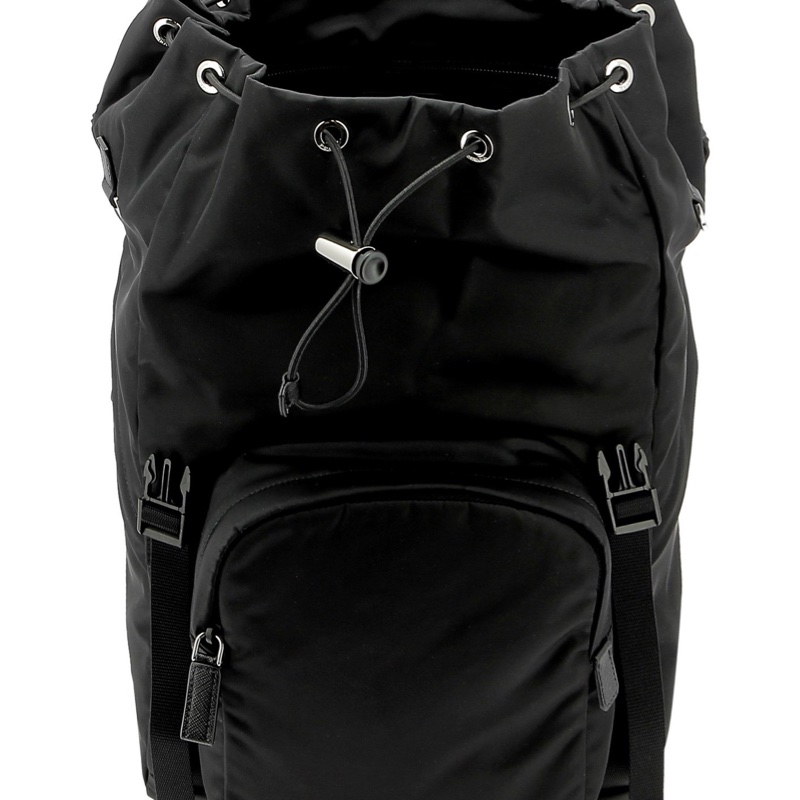 Prada 男士 Re-Nylon與Saffiano皮質背包均碼碼常規、27cm*17cm*45cm-2