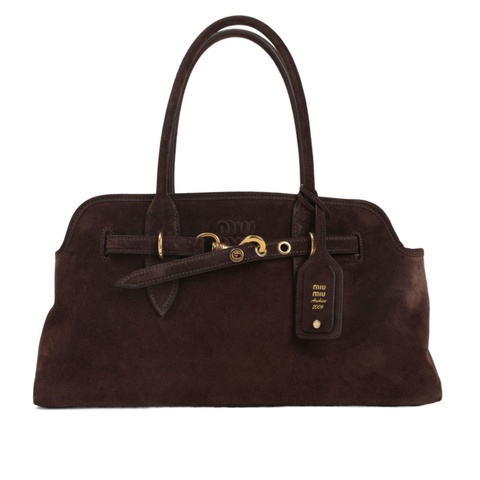 Miu Miu 女士 Aventure 絨面革包均碼碼常規、44cm*14.5cm*22.5cm