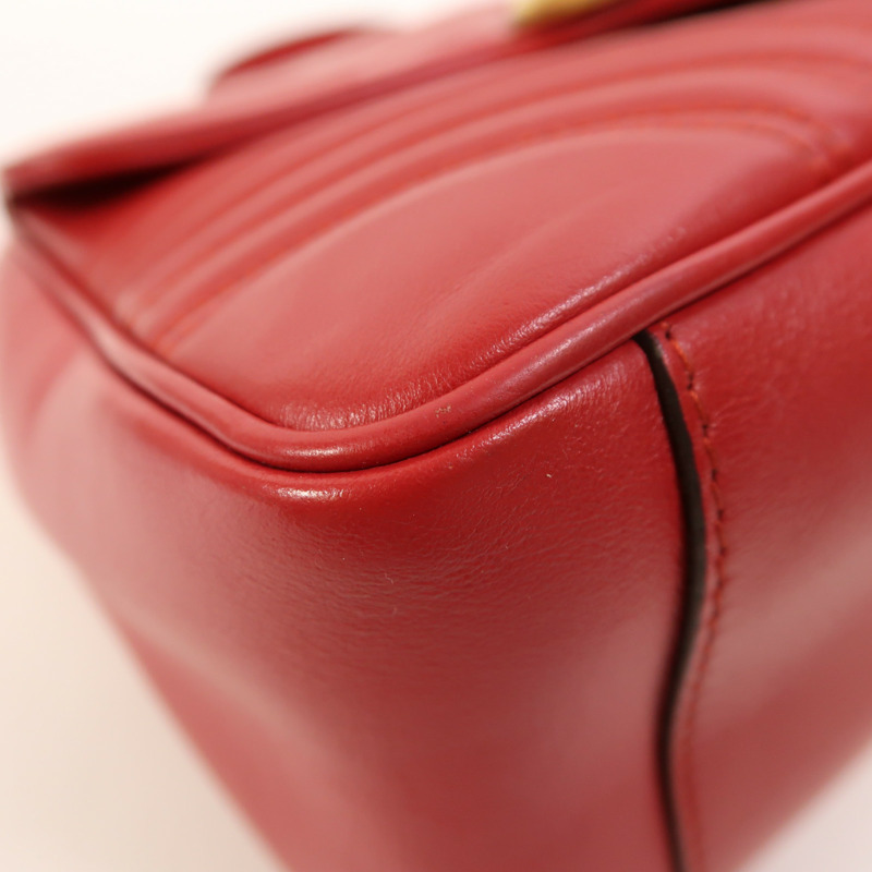 GUCCI 牛皮皮革GG Marmont金扣手挽肩背兩用袋-10