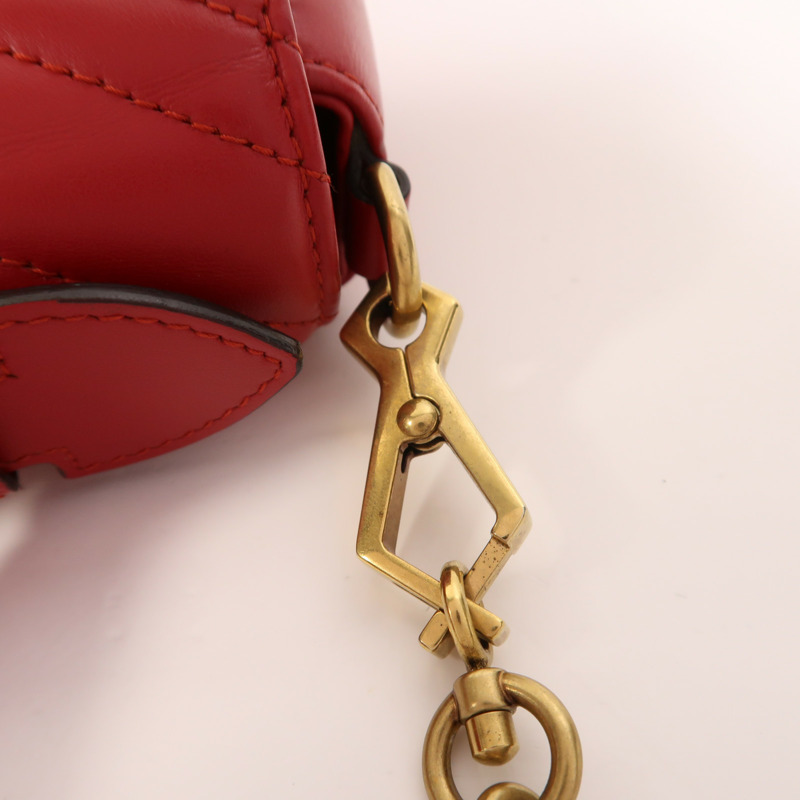 GUCCI 牛皮皮革GG Marmont金扣手挽肩背兩用袋-13