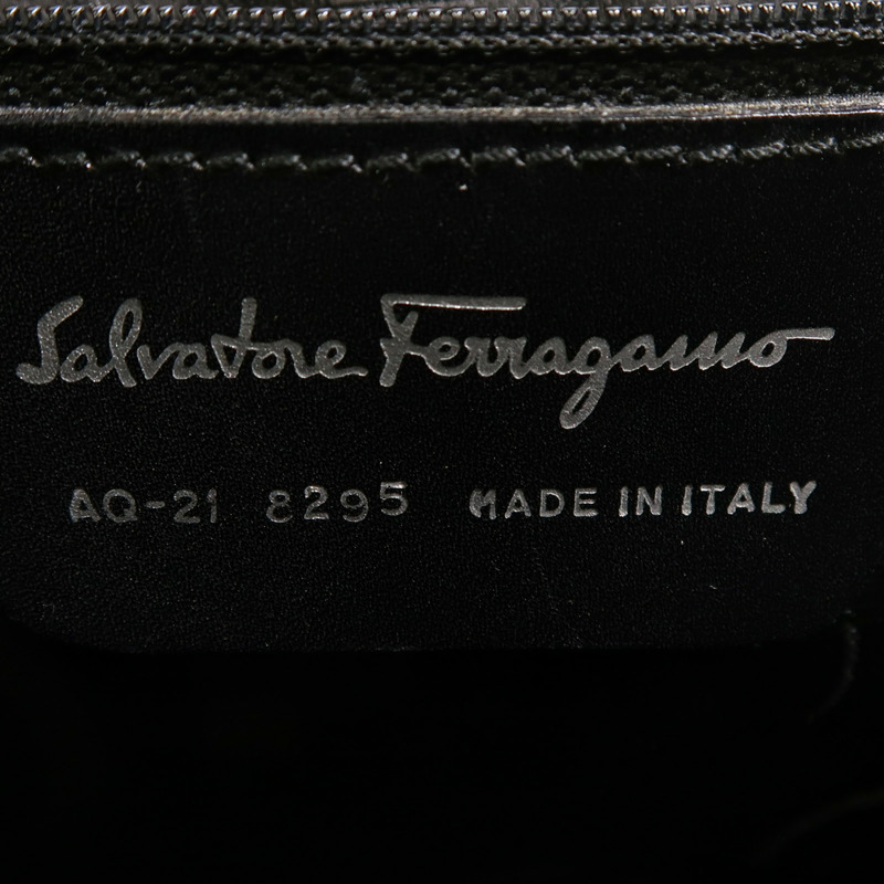 Salvatore Ferragamo 牛皮皮革2 Way Shoulder銀扣手挽肩背兩用袋-5