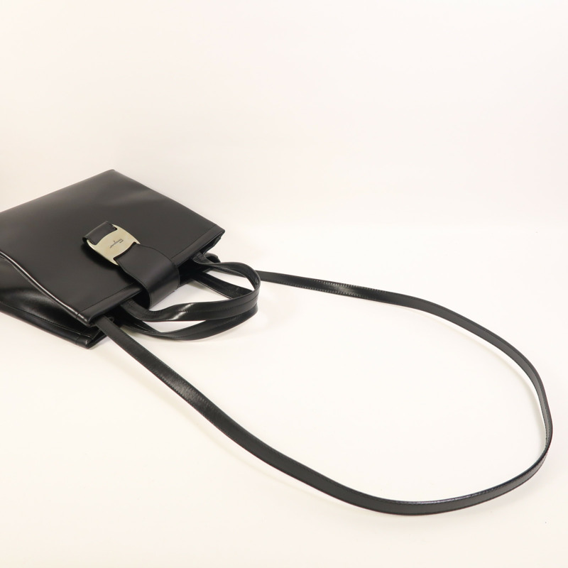 Salvatore Ferragamo 牛皮皮革2 Way Shoulder銀扣手挽肩背兩用袋-6