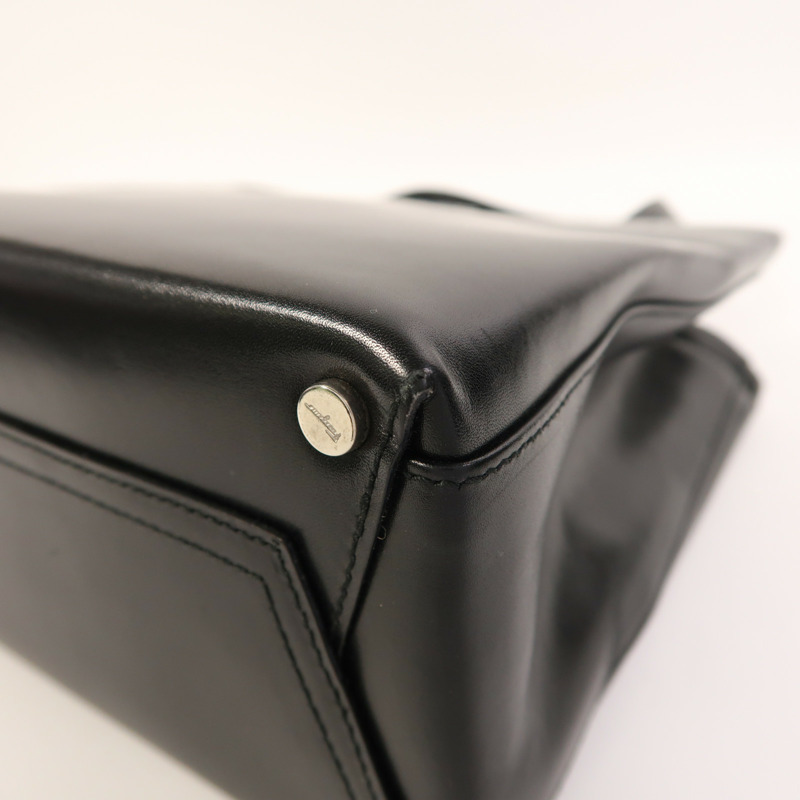 Salvatore Ferragamo 牛皮皮革2 Way Shoulder銀扣手挽肩背兩用袋-10