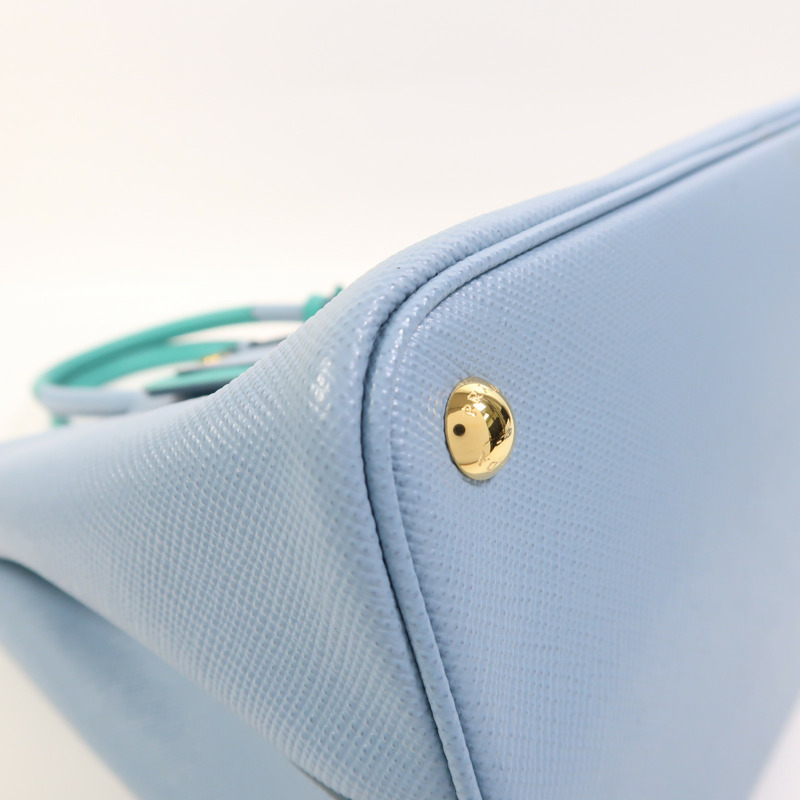 PRADA Saffiano皮革2 Way Shoulder金扣手挽肩背兩用袋-16