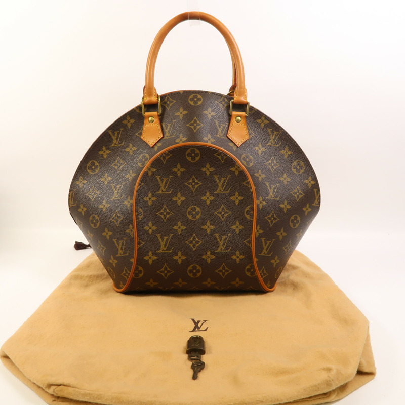 LOUIS VUITTON Monogram Ellipse MM金扣手挽袋-8