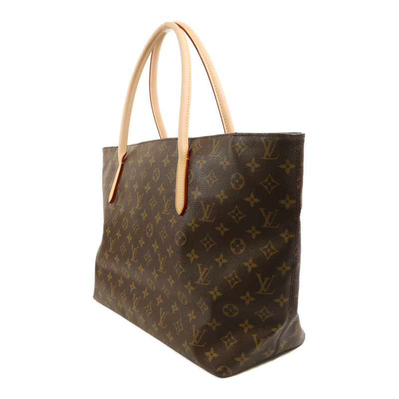 LOUIS VUITTON Monogram Raspail MM金扣肩背袋/手挽袋棕色-2