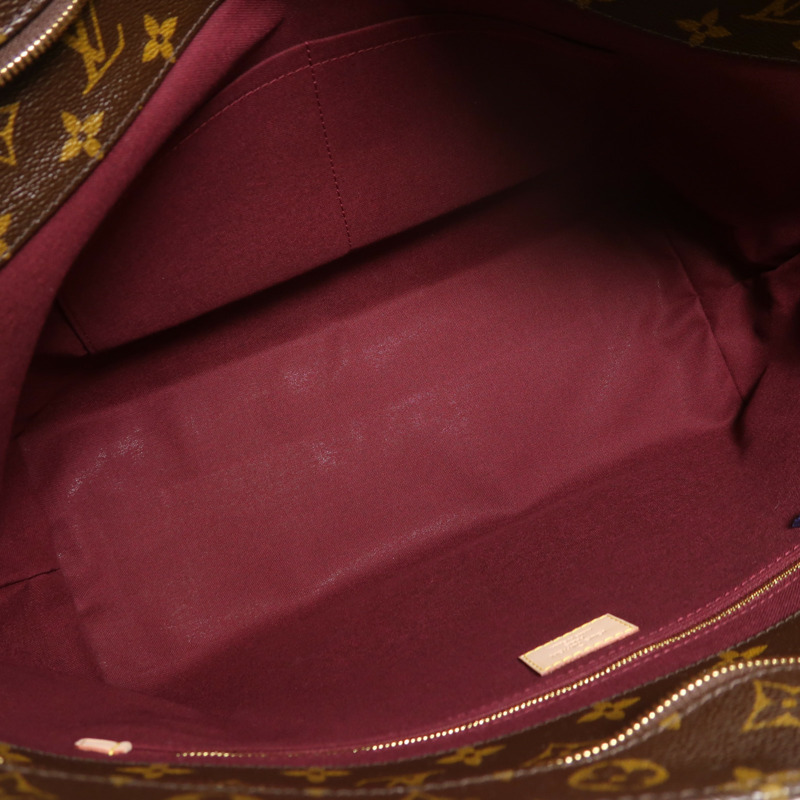 LOUIS VUITTON Monogram Raspail MM金扣肩背袋/手挽袋棕色-4