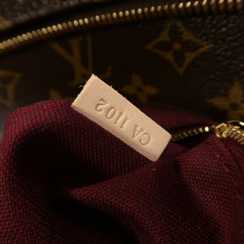 LOUIS VUITTON Monogram Raspail MM金扣肩背袋/手挽袋棕色-6
