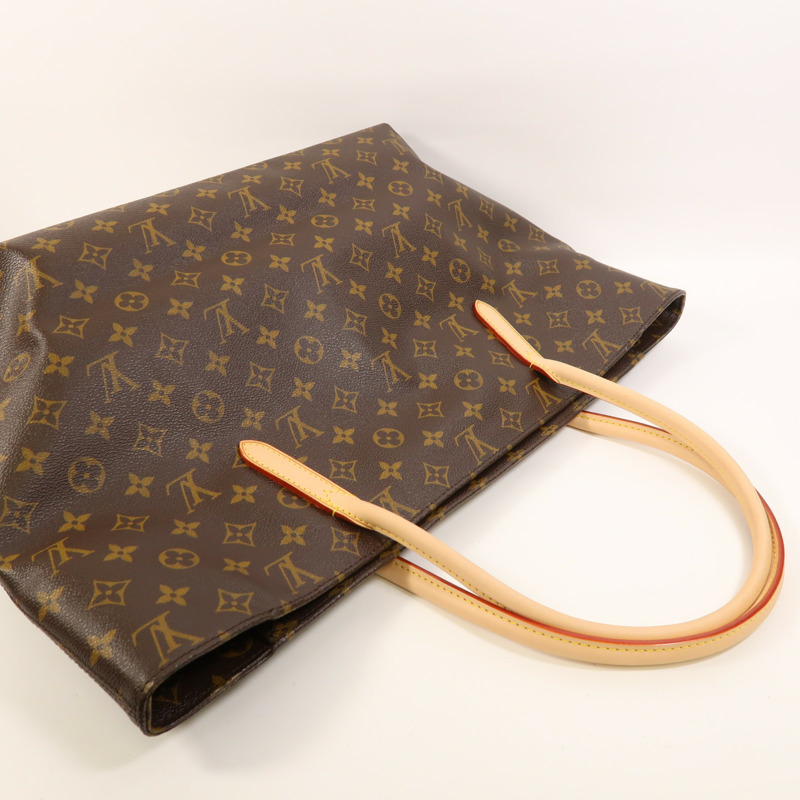 LOUIS VUITTON Monogram Raspail MM金扣肩背袋/手挽袋棕色-7