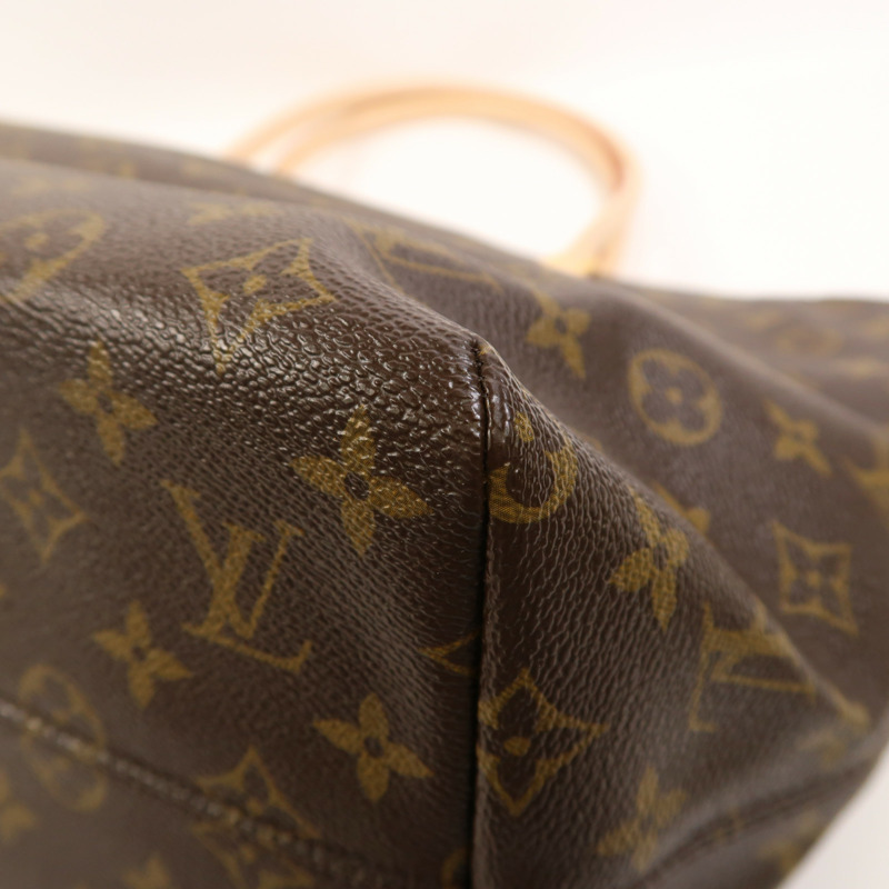 LOUIS VUITTON Monogram Raspail MM金扣肩背袋/手挽袋棕色-8
