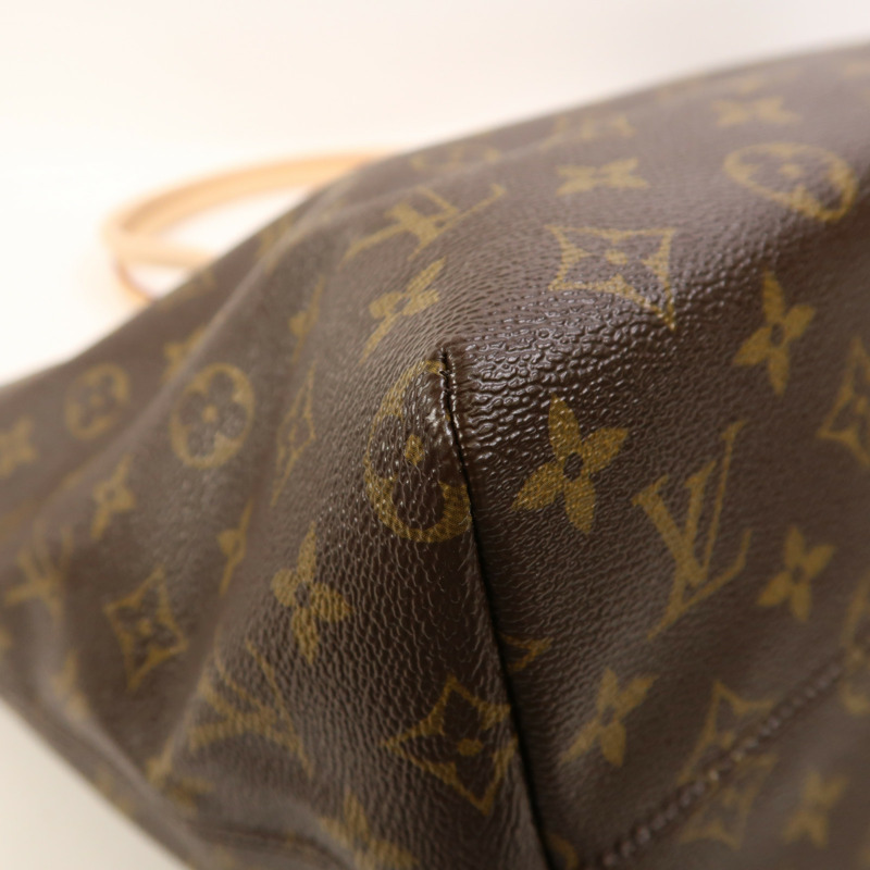 LOUIS VUITTON Monogram Raspail MM金扣肩背袋/手挽袋棕色-9