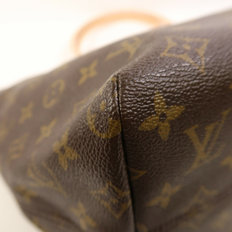 LOUIS VUITTON Monogram Raspail MM金扣肩背袋/手挽袋棕色-11