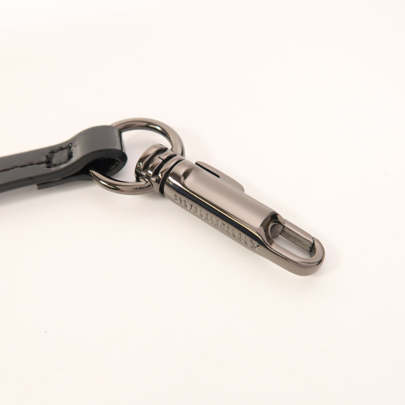 BURBERRY 塗層帆布/漆皮皮革Shoulder Bag肩背袋-15