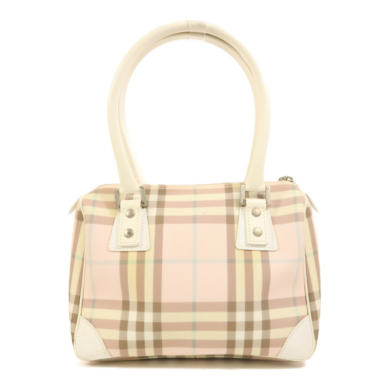 BURBERRY 塗層帆布Hand Bag銀扣手挽袋-2