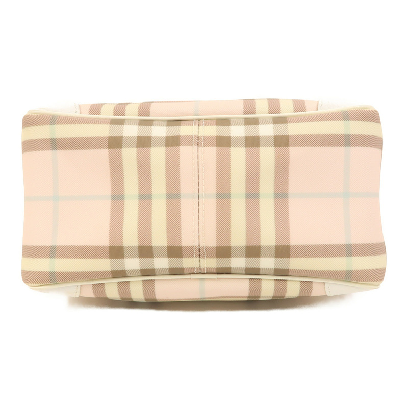 BURBERRY 塗層帆布Hand Bag銀扣手挽袋-4