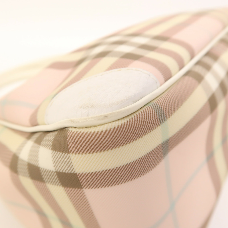 BURBERRY 塗層帆布Hand Bag銀扣手挽袋-10