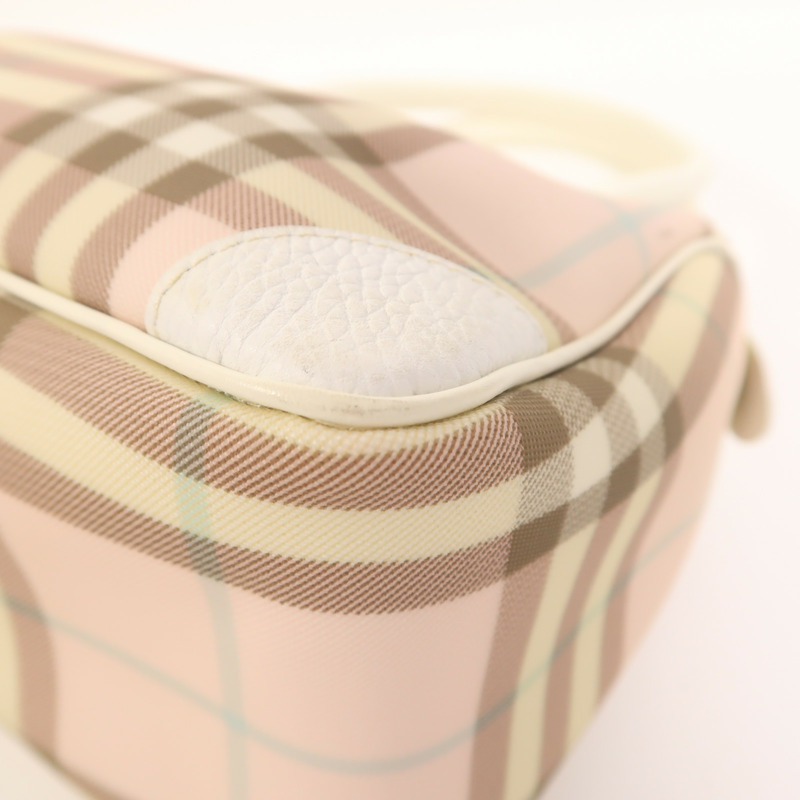 BURBERRY 塗層帆布Hand Bag銀扣手挽袋-11