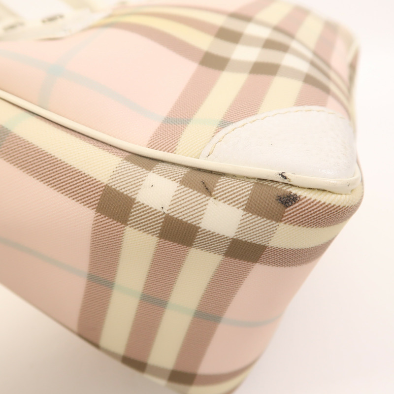 BURBERRY 塗層帆布Hand Bag銀扣手挽袋-13