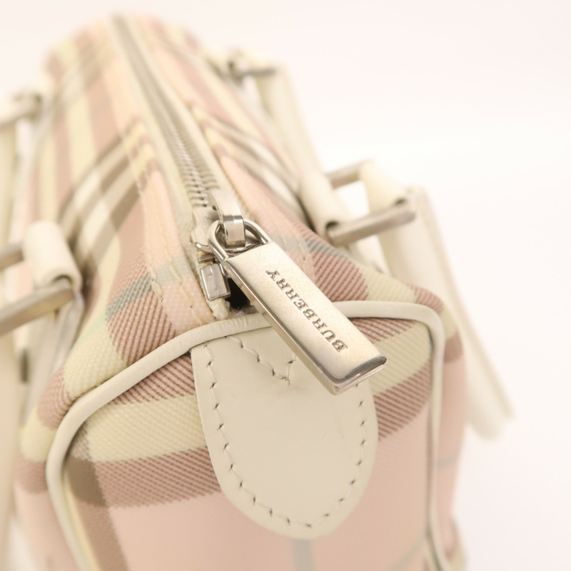 BURBERRY 塗層帆布Hand Bag銀扣手挽袋-20