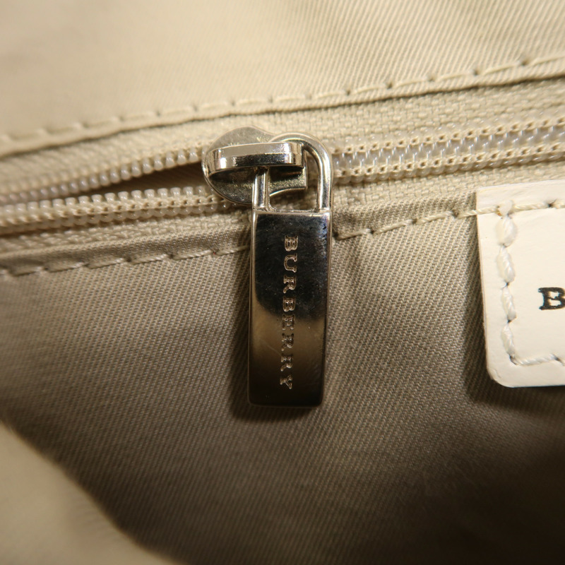 BURBERRY 塗層帆布Hand Bag銀扣手挽袋-21